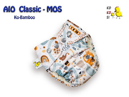 Pieluszka AIO - MOS, Ko-Bamboo, Miasteczko