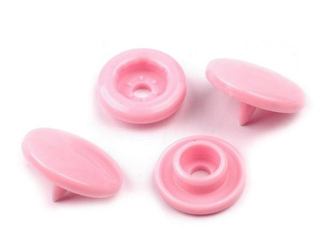 napy plastikowe 18\" 50kpl - kolor Pudrowy różowy B18