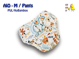 Pieluszka AIO - M, Miasteczko, Ko-Bamboo