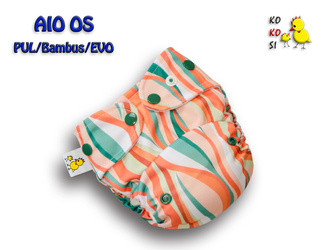 Pieluszka AIO-OS, Szlaczki, PUL/Bambus/EVO