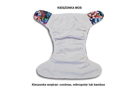 Kieszonka MOS  PUL/Ko-Bamboo, Dinozaury