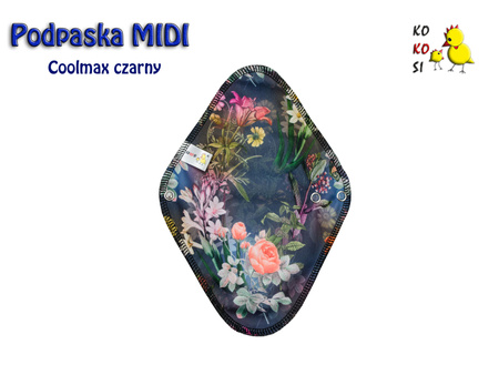 Podpaska MIDI, Tajemniczy Ogród /Coolmax czarny