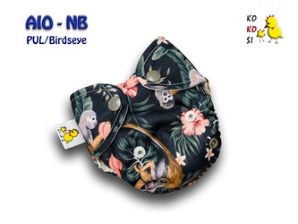 Pieluszka AIO-NB, Małpki, PUL/Birdseye