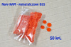 napy plastikowe 18\" 50kpl - kolor Pomarańczowe B55