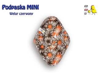 Podpaska MINI,  Suchotki/ welur czerwony