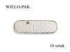 Zestaw 10 wkładów chłonnych Baby Lemur frotte 30X10cm zielony, 3 warstwy