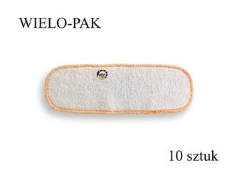 Zestaw 10 wkładów chłonnych Baby Lemur frotte 30X10cm pomarańcz, 2 warstwy