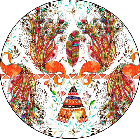 Podpaska MINI, Pawie/coolmax czarny