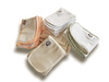 Zestaw 10 wkładów chłonnych Baby Lemur frotte 30X10cm pomarańcz, 2 warstwy
