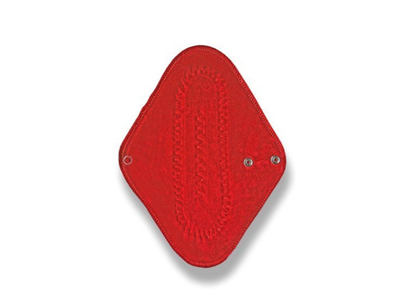 Podpaska MIDI, Hibiskus czarny/welur czerwony