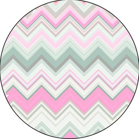 Podpaska MAXI, Zygzaki/welur czerwony