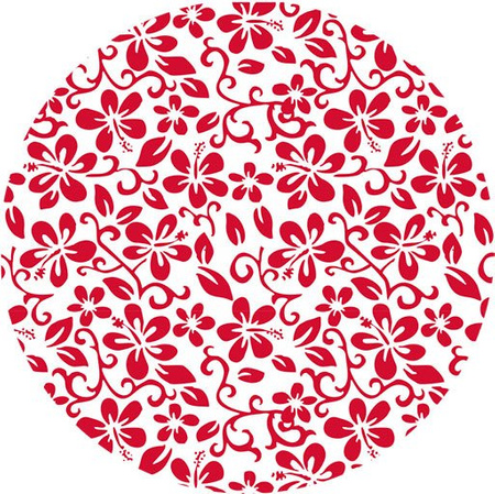 Podpaska MINI, Hibiskus czerwony/welur czerwony