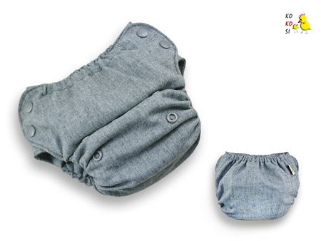 Otulacz wełniany Pants - OS - Siwek