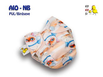 Pieluszka AIO-NB, Rozarium, PUL/Birdseye